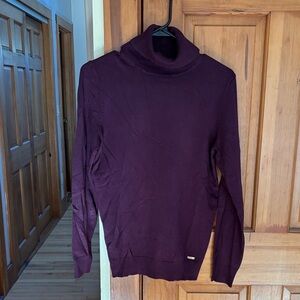 Calvin Klein Plum Turtleneck Sweater